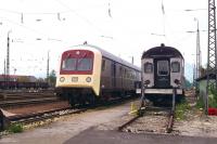 Heinz Bartelmess Eisenbahn Fotos Bahnhof Freilassing 1978