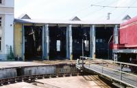 Heinz Bartelmess Eisenbahn Fotos Bahnhof Freilassing Ringlokschuppen