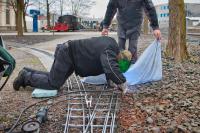 Weiche der Lokwelt-Parkbahn