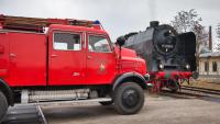 Dampflokomotive 01 066 mit einem Sonderzug in Freilassing