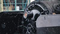 Dampflokomotive 01 066 mit einem Sonderzug in Freilassing
